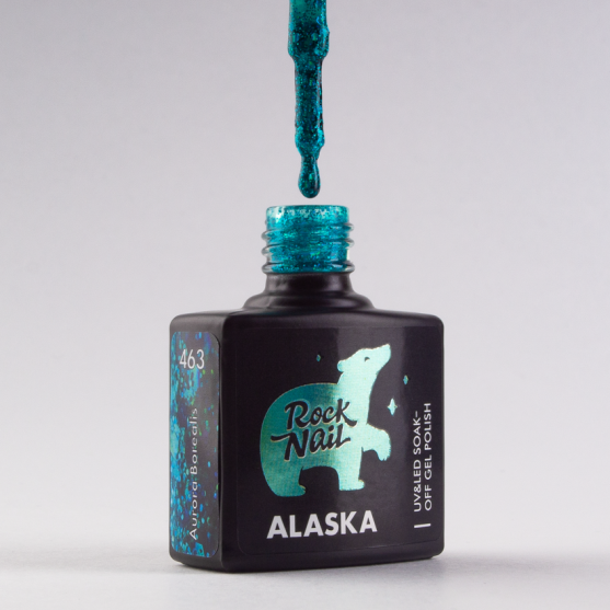 Гель-лак RockNail Alaska 463 Aurora Borealis-#233402