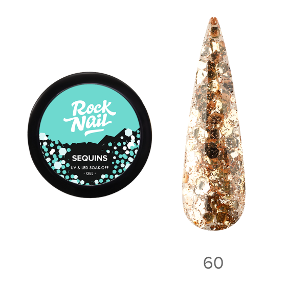 Гель-краски RockNail Sequins 60 Moneymaker-#234539