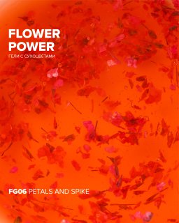 Гель с сухоцветами RockNail Flower Power FG06 Petals And Spikes 10мл-#211861