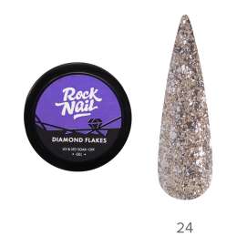 Гель-краска RockNail Diamond Flakes 24 Antique
