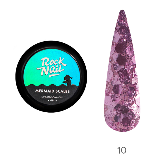 Гель-краска RockNail Mermaid Scales 10 Mermaid’s Kiss-#214025