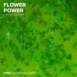Гель с сухоцветами RockNail Flower Power FG01 Gardenia Gang 10мл
