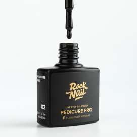 Однофазный гель-лак для педикюра RockNail Pedicure Pro 02 Black Is The New Black