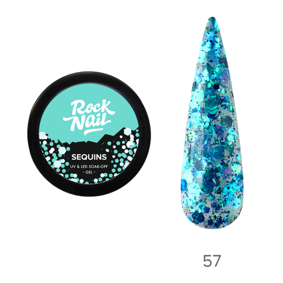 Гель-краски RockNail Sequins 57 Lip Topper-#251129