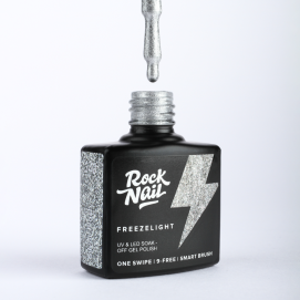 Гель-лак RockNail Freezelight 340 Silver Flash