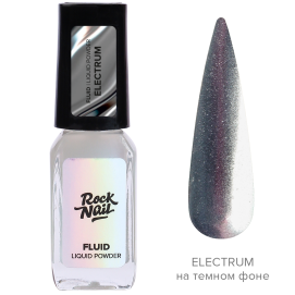 Жидкая втирка / Зеркальный флюид для дизайна RockNail FLUID Electrum