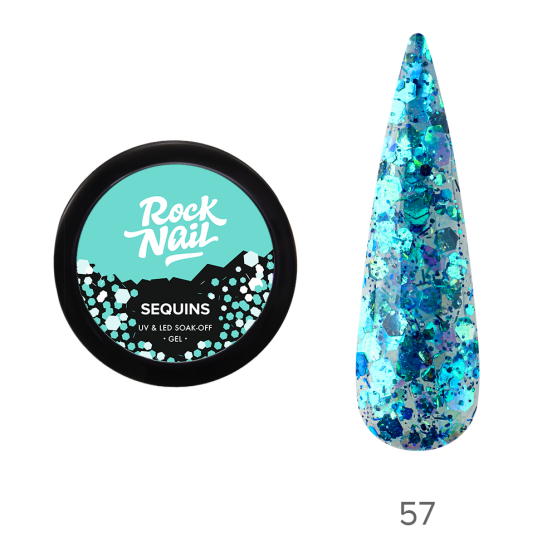 Гель-краски RockNail Sequins 57 Lip Topper-#230250